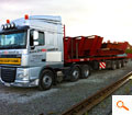 Grossraumtransport Stahlkonstruktion mit 4,25m breite und 18 to Gewicht