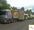 Betonbauwerk 48 Tonnen schwer und 5,00 Meter breit mit passender Abdeckplatte