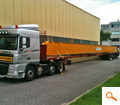 Transport eines Brckenkrans