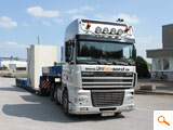 Transport von Betonbauwerk